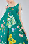long and wide dungarees dress in washed cotton liberty - ALEKSANDR MANAMIS 