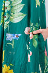 long and wide dungarees dress in washed cotton liberty - ALEKSANDR MANAMIS 