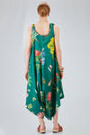 long and wide dungarees dress in washed cotton liberty - ALEKSANDR MANAMIS 