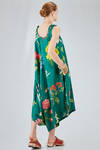long and wide dungarees dress in washed cotton liberty - ALEKSANDR MANAMIS 
