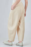 pantalone ampio in maglia lavorata a stuoia leggerissima di seta e lino - BOBOUTIC 