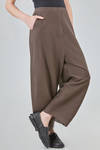 wide trousers in a very light mat-knit of silk and linen - BOBOUTIC 