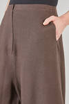 wide trousers in a very light mat-knit of silk and linen - BOBOUTIC 
