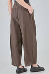 wide trousers in a very light mat-knit of silk and linen - BOBOUTIC 