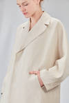 oversize overcoat in doubled cotton, linen and silk knit - BOBOUTIC 