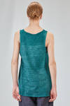 long and wide tank top in linen and cotton knit hand dyed - AVANT TOI 