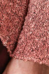 hip-lenght sweater, wide, in cotton and polyamide mouliné knit hand dyed - AVANT TOI 