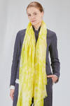 long and wide rectangular scarf in light modal and cashmere gauze hand dyed - AVANT TOI 