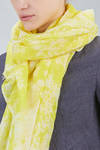 long and wide rectangular scarf in light modal and cashmere gauze hand dyed - AVANT TOI 
