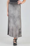 long and straight skirt in micro-modal jersey hand dyed - AVANT TOI 