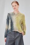 hip-lenght sweater, wide, in hand-knitted shaded silk - F-CASHMERE by FISSORE 