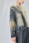 hip-lenght sweater, wide, in hand-knitted shaded silk - F-CASHMERE by FISSORE 