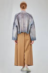 hip-lenght caban, wide, in shaded hemp bourette - F-CASHMERE by FISSORE 