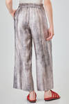 wide trousers in printed silk twill - F-CASHMERE by FISSORE 