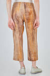 pantalone alla caviglia in tela di lino stampata - F-CASHMERE by FISSORE 