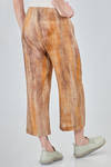 pantalone alla caviglia in tela di lino stampata - F-CASHMERE by FISSORE 