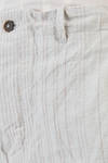 pantalone morbido in tela fiammata e lavata di lino e cotone con sottili righe verticali - FORME D' EXPRESSION 