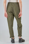 soft trousers in washed linen and cotton crêpe - FORME D' EXPRESSION 
