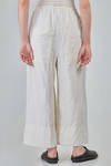 wide trousers in washed linen and silk shantung - GILDA MIDANI 