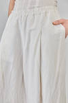wide trousers in washed linen and silk shantung - GILDA MIDANI 