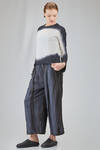 short t-shirt, slightly flared, in flamed and hand dyed cotton jersey - GILDA MIDANI 