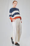 short t-shirt, slightly flared, in flamed and hand dyed cotton jersey - GILDA MIDANI 