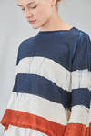 short t-shirt, slightly flared, in flamed and hand dyed cotton jersey - GILDA MIDANI 