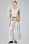 hip-lenght t-shirt, slim, in flamed and hand dyed cotton jersey - GILDA MIDANI 