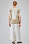 hip-lenght t-shirt, slim, in flamed and hand dyed cotton jersey - GILDA MIDANI 