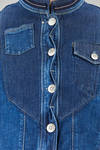 giacca tipo biker, al fianco, in denim di cotone e elastan - HIGH 