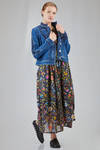 giacca tipo biker, al fianco, in denim di cotone e elastan - HIGH 