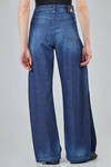 '4 pockets' jeans in cotton denim and viscose and cupro inserts - HIGH 
