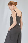 salopette a pantalone in tela stretch di viscosa ed elastan - ISABEL BENENATO 