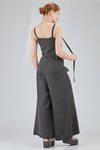 salopette a pantalone in tela stretch di viscosa ed elastan - ISABEL BENENATO 