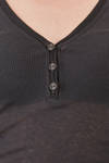 long and lean basic t-shirt in mini-rib cotton and modal jersey - ISABEL BENENATO 