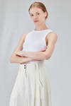 basic tank top, short and lean, in cotton jersey - ISABEL BENENATO 