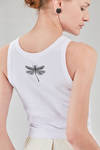 basic tank top, short and lean, in cotton jersey - ISABEL BENENATO 