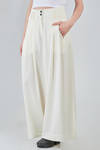 wide trousers in light virgin wool and viscose gabardine - ISABEL BENENATO 