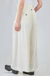 wide trousers in light virgin wool and viscose gabardine - ISABEL BENENATO 