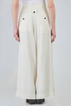 wide trousers in light virgin wool and viscose gabardine - ISABEL BENENATO 