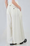 wide trousers in light virgin wool and viscose gabardine - ISABEL BENENATO 