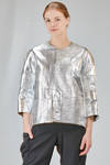 giacca 'sculpture' al fianco a patchwork di pelle metallizzata - JUNYA WATANABE 