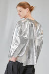 hip-lenght 'sculpture' patchwork jacket in metallic leather - JUNYA WATANABE 
