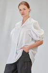 long and wide shirt in light cotton poplin - JUNYA WATANABE 