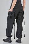 pantalone tipo cargo, ampio, in gabardine leggero di lana - JUNYA WATANABE 