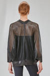 maglia al fianco, ampia, in rete di poliestere lievemente glitterato - JUNYA WATANABE 