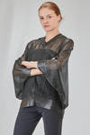 maglia al fianco, ampia, in rete di poliestere lievemente glitterato - JUNYA WATANABE 