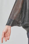 maglia al fianco, ampia, in rete di poliestere lievemente glitterato - JUNYA WATANABE 