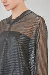 maglia al fianco, ampia, in rete di poliestere lievemente glitterato - JUNYA WATANABE 