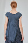 lean and asymmetric top in doubled washed silk satin - MARC LE BIHAN 